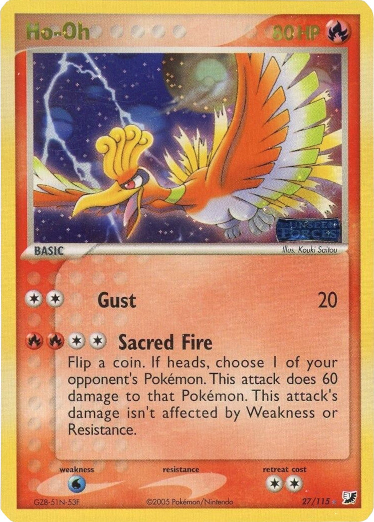 Ho-Oh (27/115) (Stamped) [EX: Unseen Forces] | Devastation Store