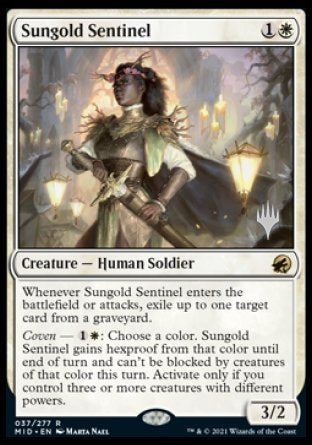 Sungold Sentinel (Promo Pack) [Innistrad: Midnight Hunt Promo Pack] | Devastation Store