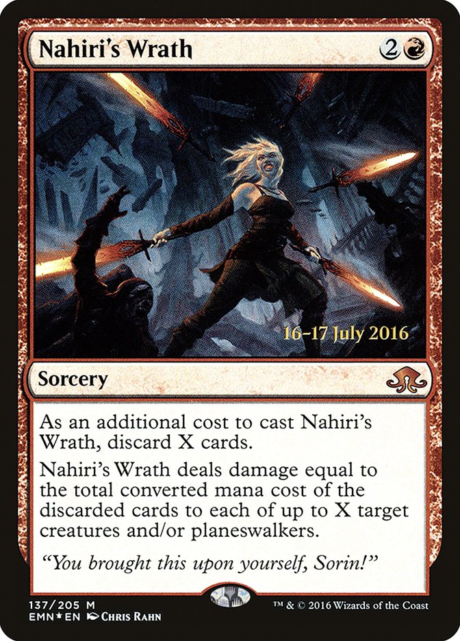 Nahiri's Wrath  (Prerelease) [Eldritch Moon Promos] | Devastation Store
