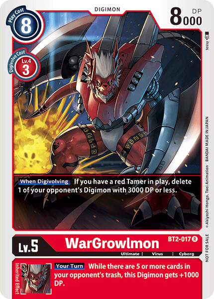 WarGrowlmon [BT2-017] (Alternate Art) [Release Special Booster Ver.1.0] | Devastation Store