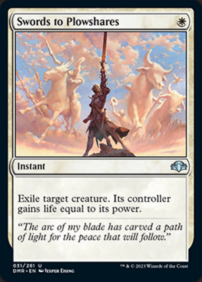 Swords to Plowshares [Dominaria Remastered] | Devastation Store