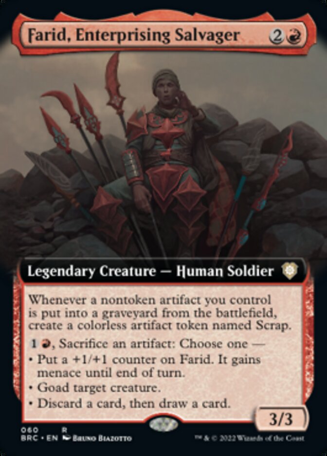 Farid, Enterprising Salvager (Extended Art) [The Brothers' War Commander] | Devastation Store