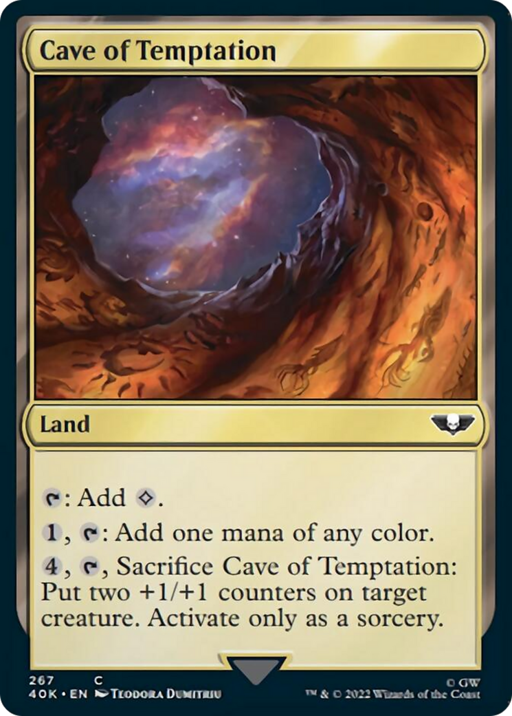 Cave of Temptation (Surge Foil) [Universes Beyond: Warhammer 40,000] | Devastation Store