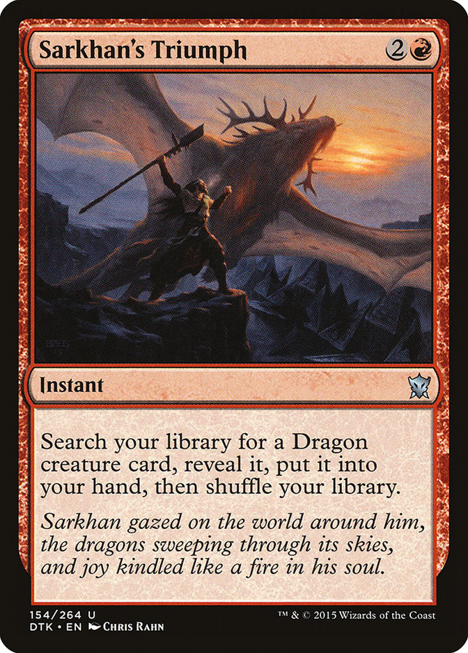 Sarkhan's Triumph [Dragons of Tarkir] | Devastation Store