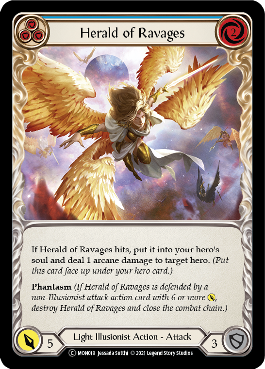 Herald of Ravages (Blue) [U-MON019] Unlimited Edition Normal | Devastation Store