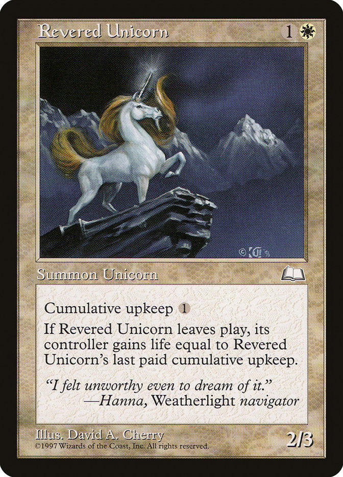 Revered Unicorn [Weatherlight] - Devastation Store | Devastation Store