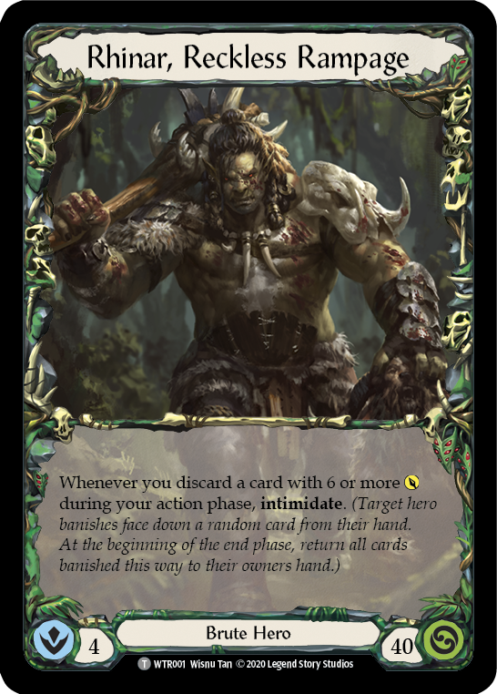 Rhinar, Reckless Rampage [U-WTR001] (Welcome to Rathe Unlimited)  Unlimited Normal | Devastation Store