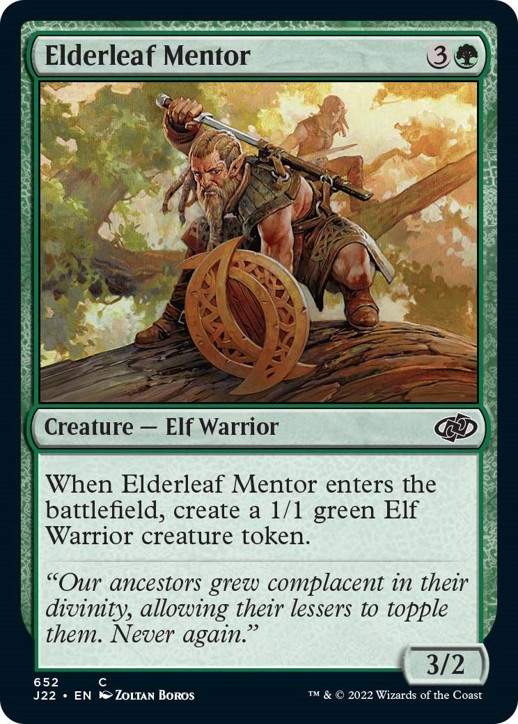 Elderleaf Mentor [Jumpstart 2022] | Devastation Store