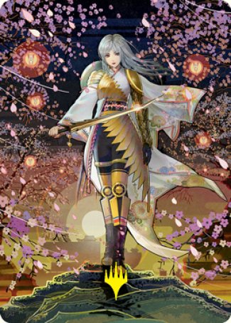 The Wandering Emperor 2 Art Card (Gold-Stamped Signature) [Kamigawa: Neon Dynasty Art Series] | Devastation Store