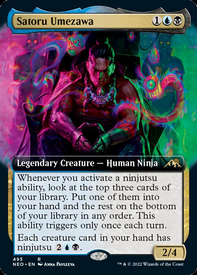 Satoru Umezawa (Extended Art) [Kamigawa: Neon Dynasty] | Devastation Store