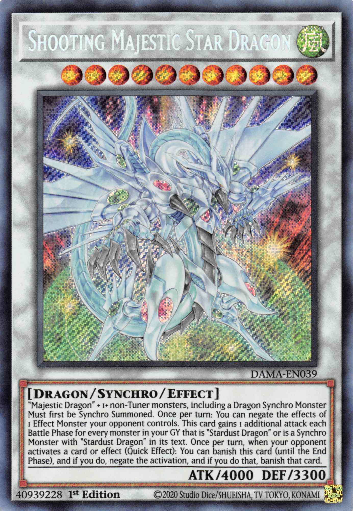Shooting Majestic Star Dragon [DAMA-EN039] Secret Rare | Devastation Store