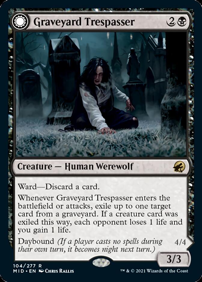 Graveyard Trespasser // Graveyard Glutton [Innistrad: Midnight Hunt] | Devastation Store