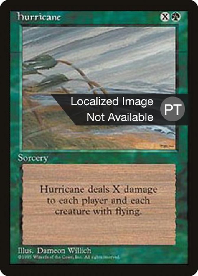 Hurricane [Fourth Edition (Foreign Black Border)] | Devastation Store