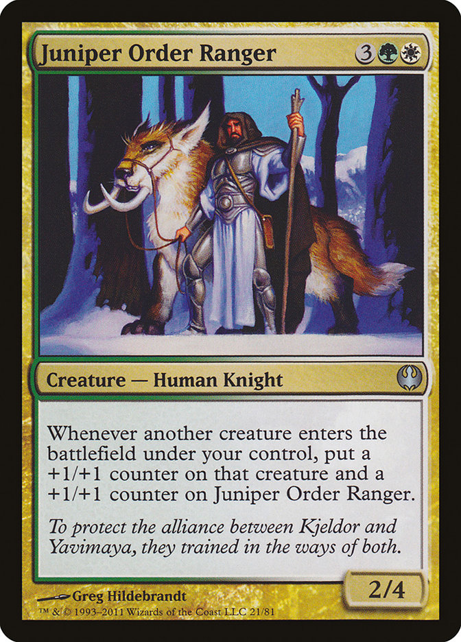 Juniper Order Ranger [Duel Decks: Knights vs. Dragons] - Devastation Store | Devastation Store