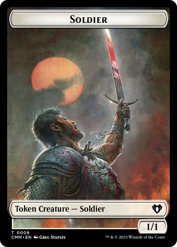 Soldier Token [Commander Masters Tokens] | Devastation Store