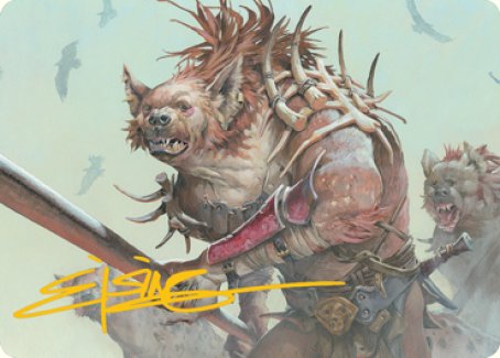 Gnoll Art Card (Gold-Stamped Signature) [Dungeons & Dragons: Adventures in the Forgotten Realms Art Series] | Devastation Store