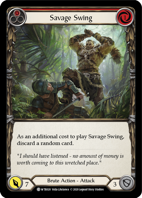 Savage Swing (Red) [WTR020] Unlimited Edition Normal - Devastation Store | Devastation Store
