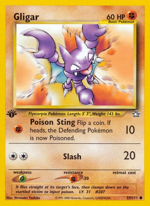 Gligar (59/111) [Neo Genesis 1st Edition] | Devastation Store