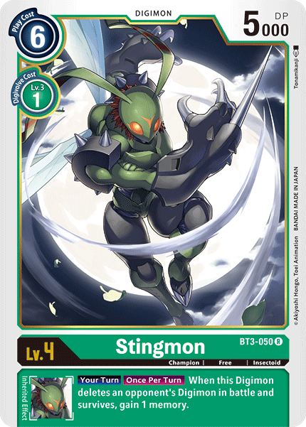 Stingmon [BT3-050] [Release Special Booster Ver.1.5] | Devastation Store