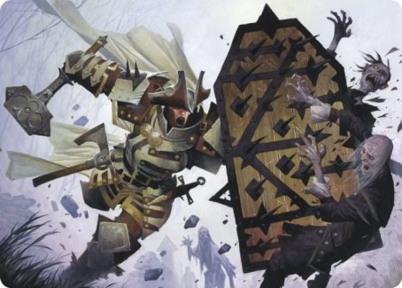 Estwald Shieldbasher Art Card [Innistrad: Crimson Vow Art Series] | Devastation Store