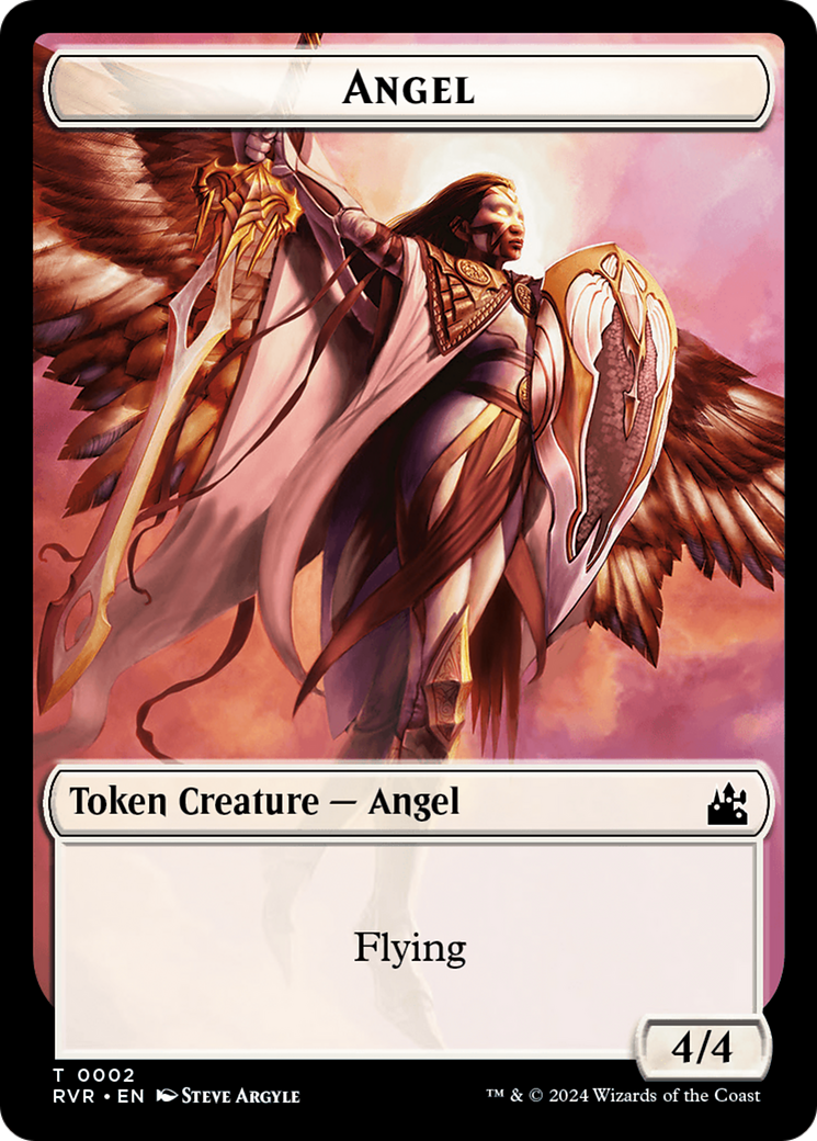 Angel Token (0002) [Ravnica Remastered Tokens] | Devastation Store