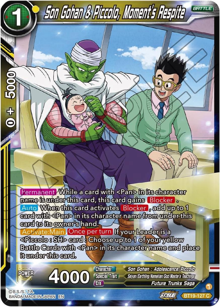Son Gohan & Piccolo, Moment's Respite (BT19-127) [Fighter's Ambition] | Devastation Store