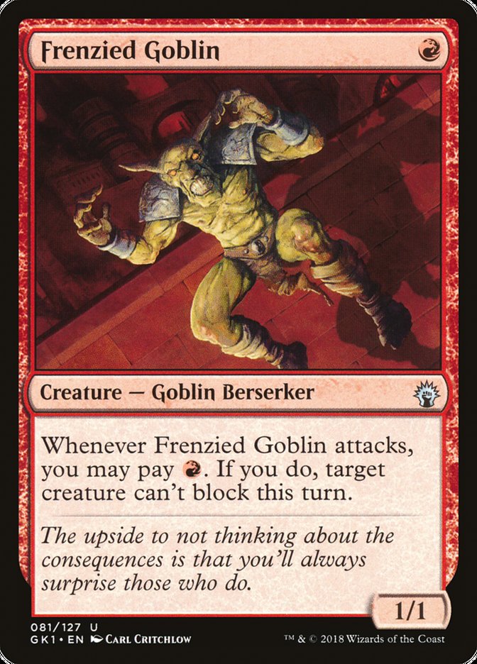 Frenzied Goblin [Guilds of Ravnica Guild Kit] | Devastation Store