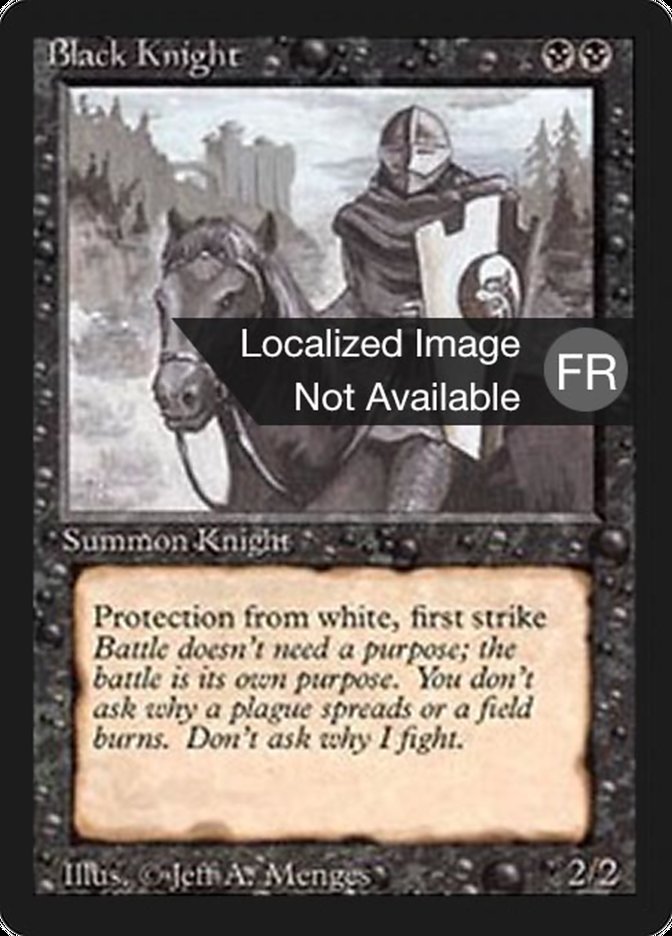 Black Knight [Foreign Black Border] | Devastation Store