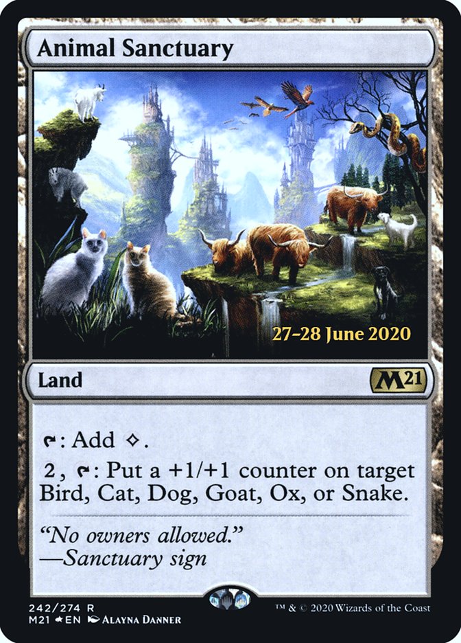 Animal Sanctuary  [Core Set 2021 Prerelease Promos] | Devastation Store