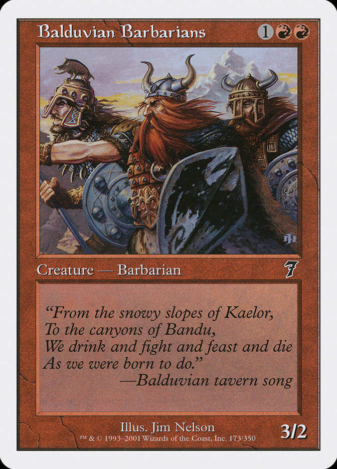 Balduvian Barbarians [Seventh Edition] | Devastation Store