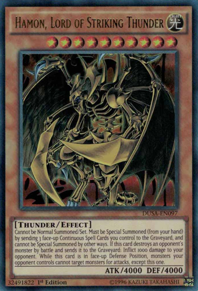 Hamon, Lord of Striking Thunder [DUSA-EN097] Ultra Rare | Devastation Store