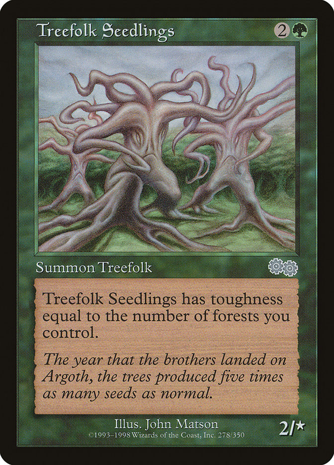 Treefolk Seedlings [Urza's Saga] - Devastation Store | Devastation Store