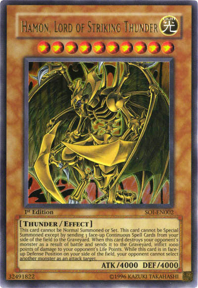 Hamon, Lord of Striking Thunder [SOI-EN002] Ultra Rare | Devastation Store