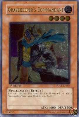 Gravekeeper's Commandant [FOTB-EN015] Ultimate Rare | Devastation Store