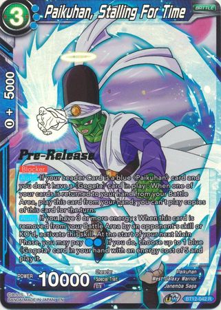 Paikuhan, Supporting His Comrades (BT12-044) [Vicious Rejuvenation Prerelease Promos] | Devastation Store