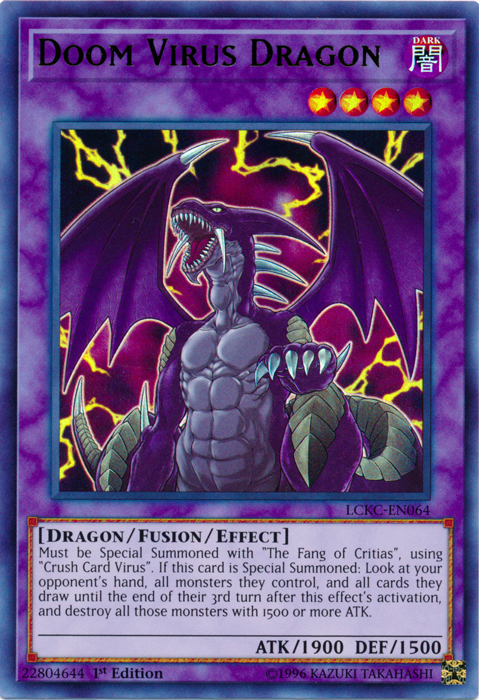 Doom Virus Dragon [LCKC-EN064] Ultra Rare | Devastation Store
