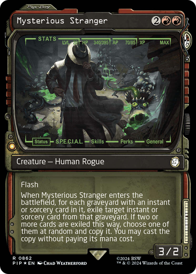 Mysterious Stranger (Showcase) (Surge Foil) [Fallout] | Devastation Store