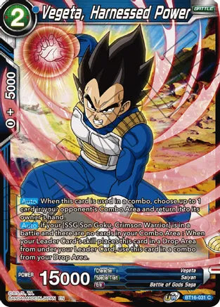 Vegeta, Harnessed Power [BT16-031] | Devastation Store
