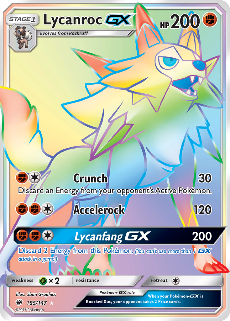 Lycanroc GX (155/147) [Sun & Moon: Burning Shadows] | Devastation Store