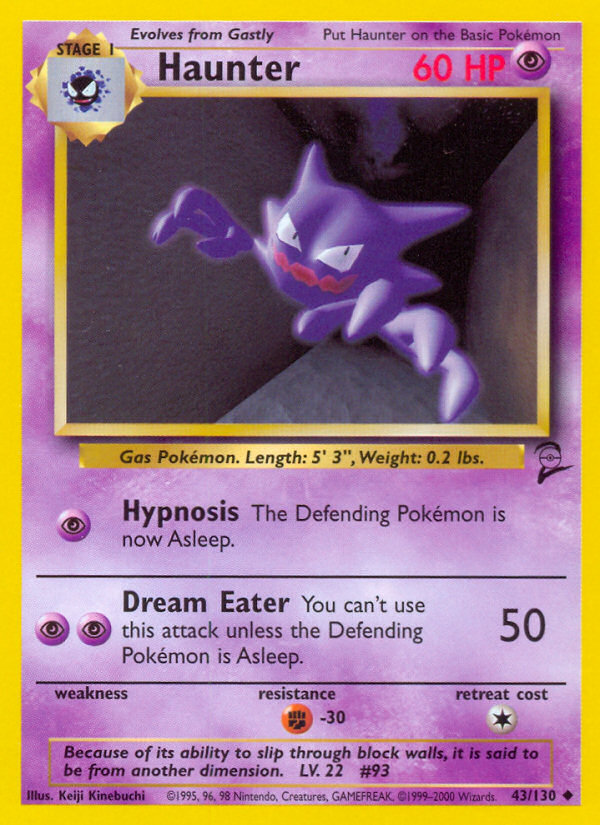 Haunter (43/130) [Base Set 2] | Devastation Store