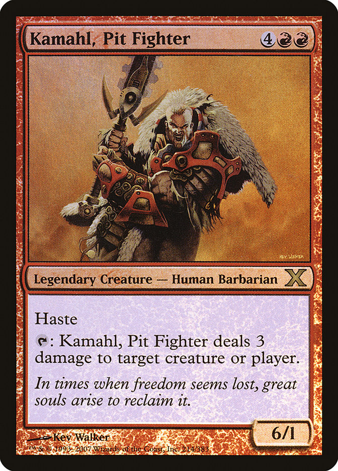 Kamahl, Pit Fighter (Premium Foil) [Tenth Edition] | Devastation Store