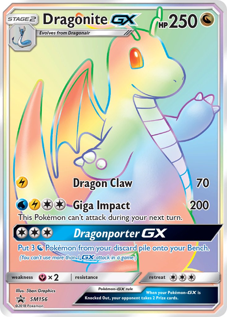 Dragonite GX (SM156) (Jumbo Card) [Sun & Moon: Black Star Promos] | Devastation Store