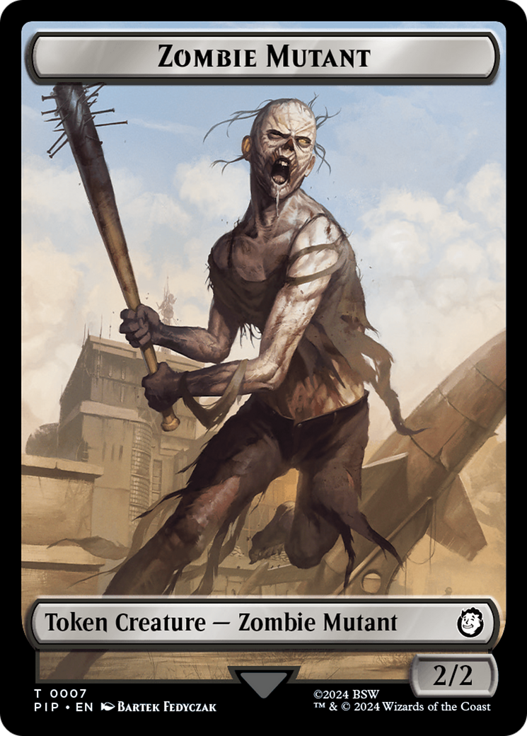 Zombie Mutant // Copy Double-Sided Token [Fallout Tokens] | Devastation Store