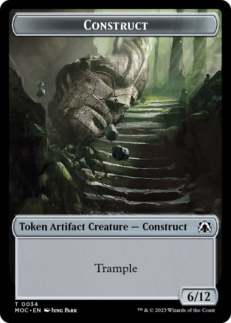 Phyrexian Golem // Construct Double-Sided Token [March of the Machine Commander Tokens] | Devastation Store