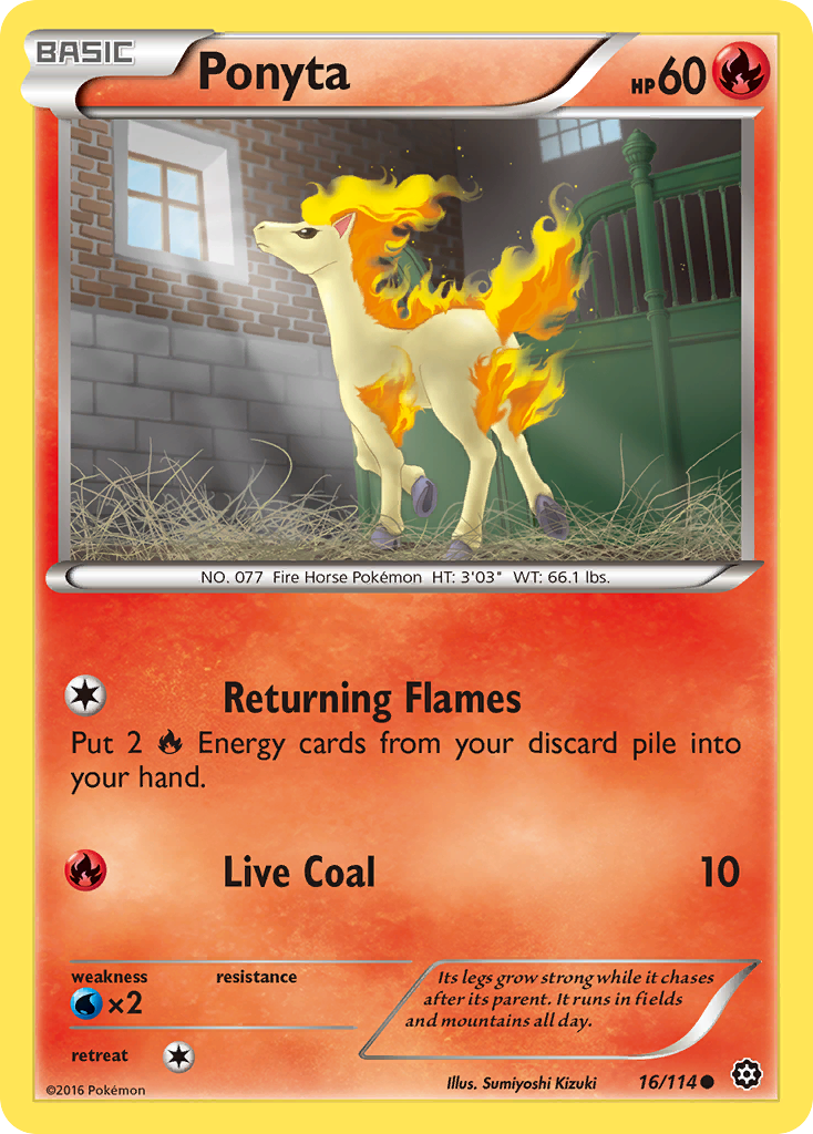 Ponyta (16/114) [XY: Steam Siege] | Devastation Store