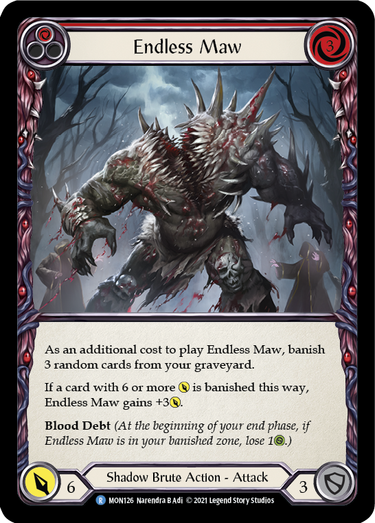 Endless Maw (Red) [MON126] 1st Edition Normal - Devastation Store | Devastation Store
