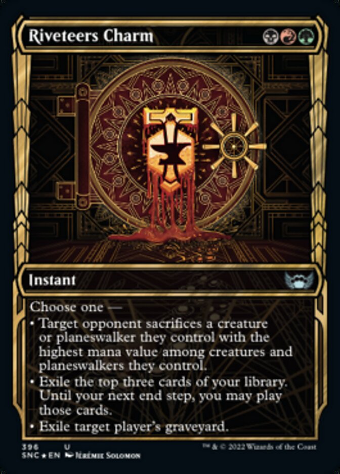 Riveteers Charm (Showcase Golden Age Gilded Foil) [Streets of New Capenna] | Devastation Store