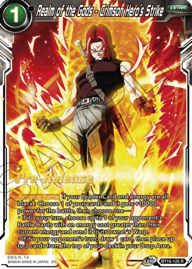 Realm of the Gods - Crimson Hero's Strike (BT16-125) [Realm of the Gods Prerelease Promos] | Devastation Store