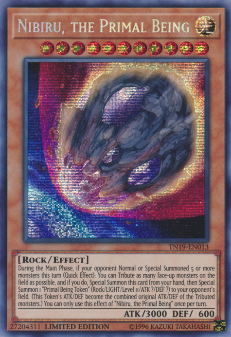 Nibiru, the Primal Being [TN19-EN013] Prismatic Secret Rare | Devastation Store