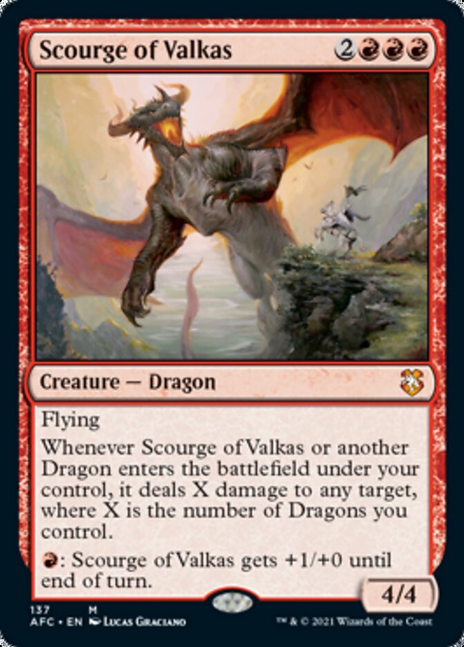 Scourge of Valkas [Dungeons & Dragons: Adventures in the Forgotten Realms Commander] | Devastation Store